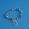 Bracelet perles verre Lourdes