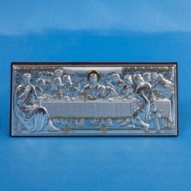 Cène métal argenté